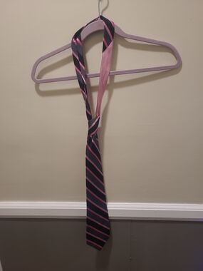 Real Men Wear Pink  Geometric Silk Tie Breast Cancer by Diane Katzman